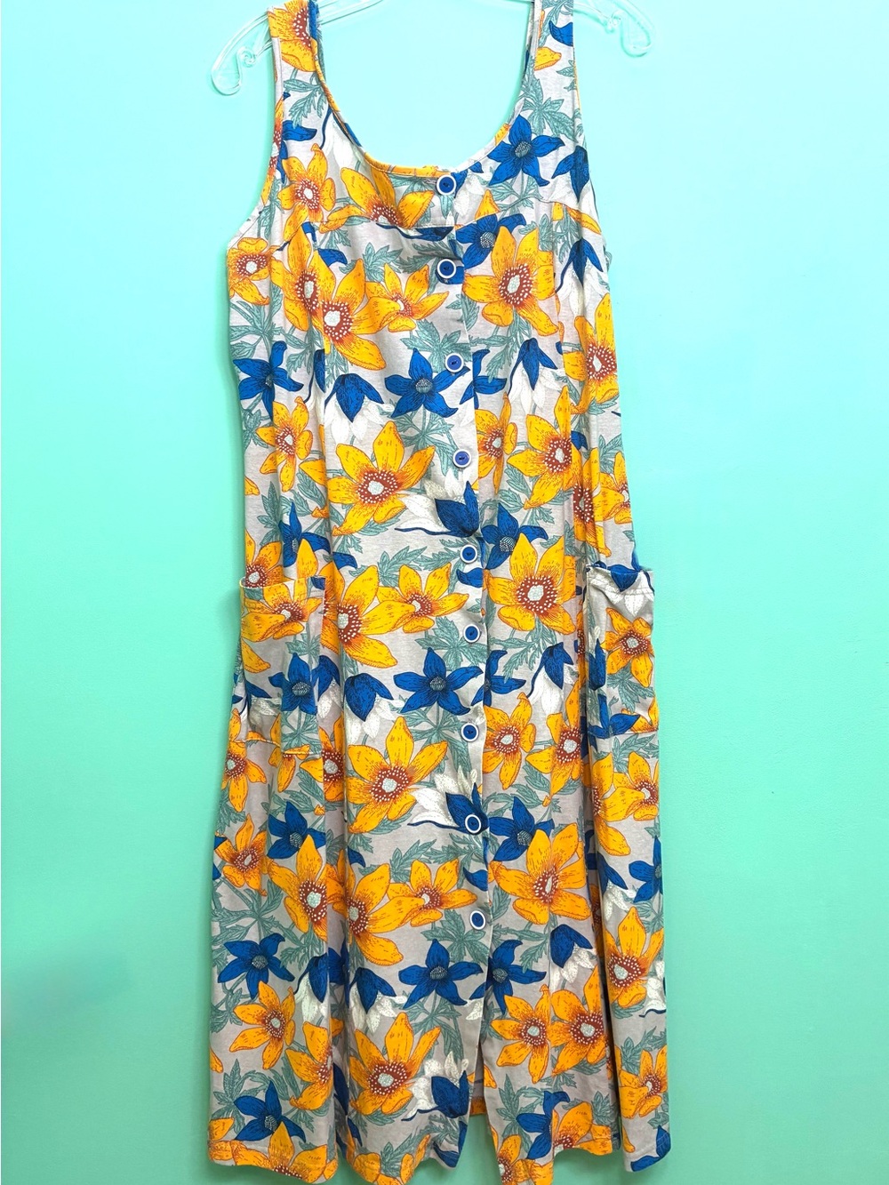 Floral Button-Front Sundress - Picture 5 of 16